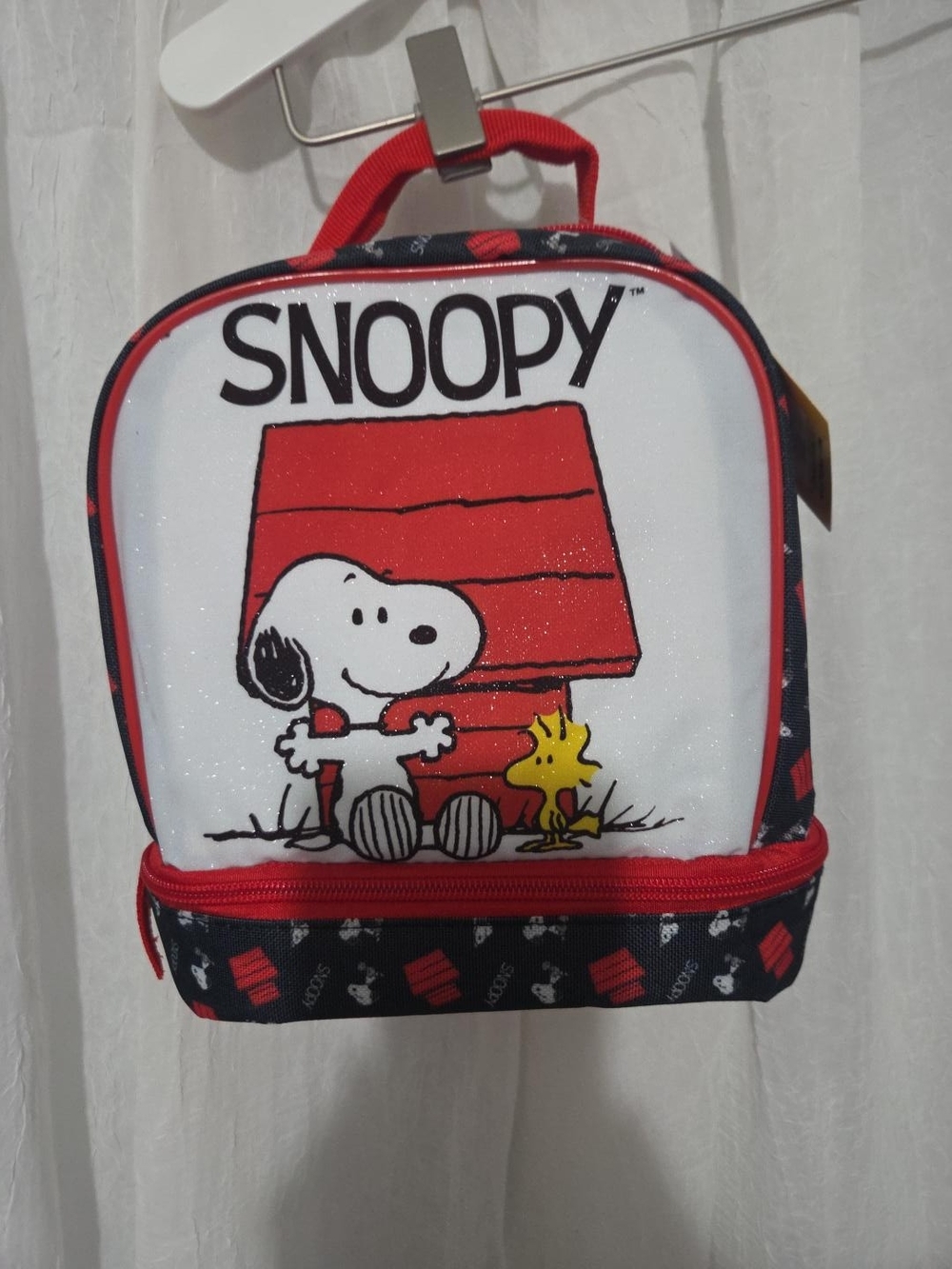 Peanuts Snoopy Woodstock Doghouse Insulated Lunch Bag w/ Tags